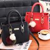 Woman Handbag Fashion Elegant All-Match Female Crossbody Bag Simple Solid Color PU Leather Office Lady Satchel Shoulder Bags