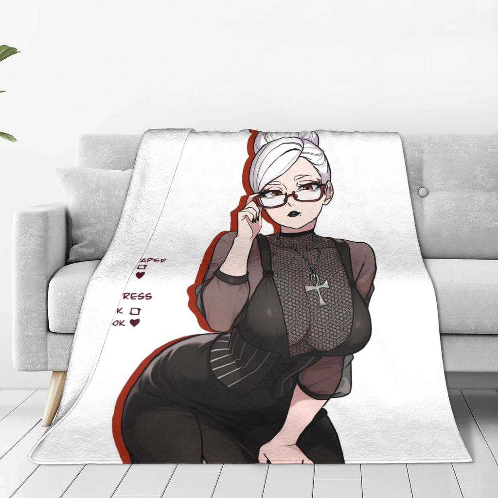Seiko Ayase Dandadan Soft Warm Blanket  Child Plush Throw Blanket Pattern Couch Chair Flannel Bedspread Sofa Bed Cover