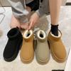 New Classic Thickened Fluff Women's Snow Boots Comfortable Warm Ankle Boots Women Winter Ladies Shoes Chunky Botas Mujer