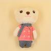 13CM Cartoon Scarf Bear Plush Toys  Rabbit Stuffed Toy Keychain Pendant Bag Pendant Christmas Gift For Girl Or Boys