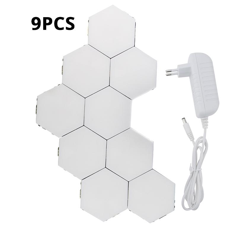 Квантовая лампа, светодиодная панель, магнитные шестиугольники, модульный сенсорный сенсорный светильник, DIY настенное креативное украшение, светодиодная краска