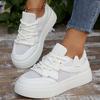 Fashion 2025 New Breathable White Sneakers Women Comfortable Thick Bottom Vulcanizd Shoes Woman Spring Summer Lace Up Causal Sneakers