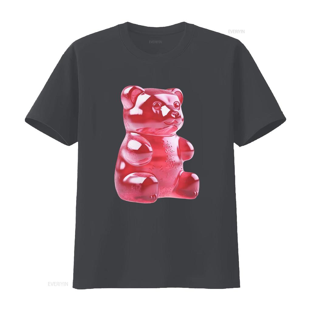 Футболка GUMMY BEAR TEE CANDY POP ART Футболка СЛАДОСТИ ПОДАРОК ДЛЯ МУЖЧИН ЖЕНЩИН ПОДРОСТКОВ ВЕЧЕРИНКА винтажная Стильная универсальная удобная с принтом