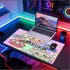 Custom Name Personalized Labubu Pattern Mousepad, Laptop PC Desk Mat, Decorative Desk Mat for Home Keyboard Pad Gift