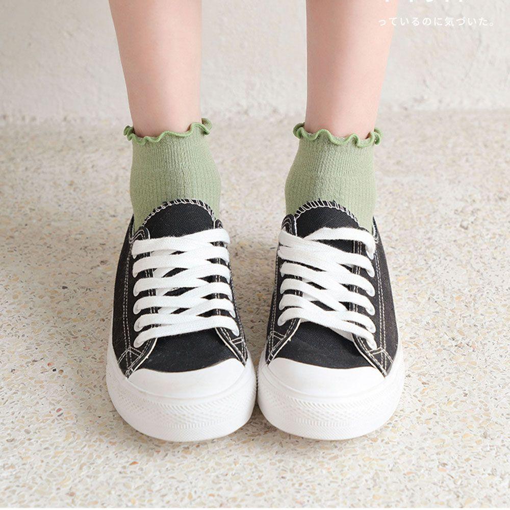 Kawaii Super Thin Cotton Spring Summer Boat Socks Women's Socks Ankle Short Frilly Ruffle Socks