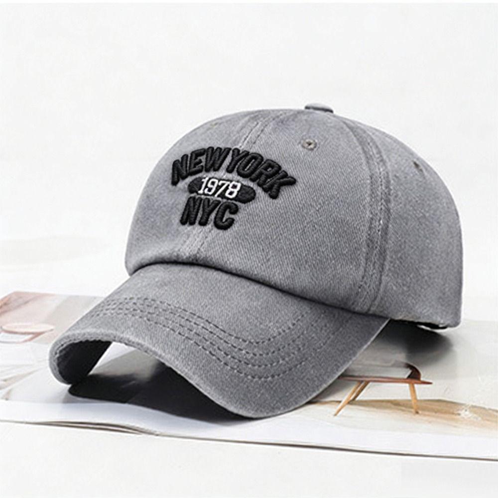 Adjustable Distressed Faded Cap NEW YORK 1978 Sunscreen Hats For Man Women Outdoor Sports