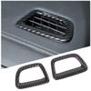 Carbon Fiber Style Car Dashboard Air Vent Outlet Frame Trim Stickers For Honda Pilot 2015-2022 Auto Interior