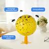 Sticky Fly Trap Ball with Base Luminous Strong Adhesive Indoor Outdoor Restaurant Kitchen Small Flying Animals Capture Gnats Fruit Fly Catcher Device