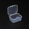 Прозрачный пластиковый ящик для хранения с крышкой для мелких деталей и переносных вещей