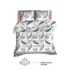 Duvet Cover Set Cotton Double 4 Pieces Helen Powder
