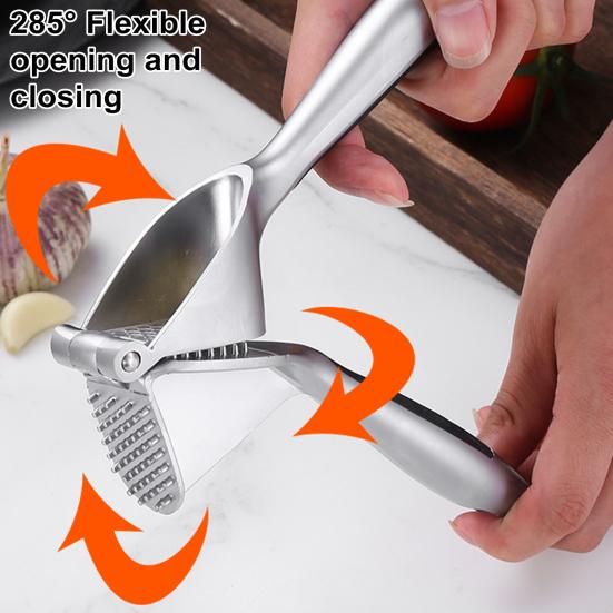 Yousheng Garlic Press Easy To Clean Use Heavy Duty Garlic Mincer Labor-Saving Handle Garlic Grinder Dishwasher Safe Kitchen Gadget
