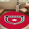 Jordanian football Design Round mat Home Decor, Chair rug For livingroom,Bedroom, doormat home decor Birthday Gift Christmas Gifts