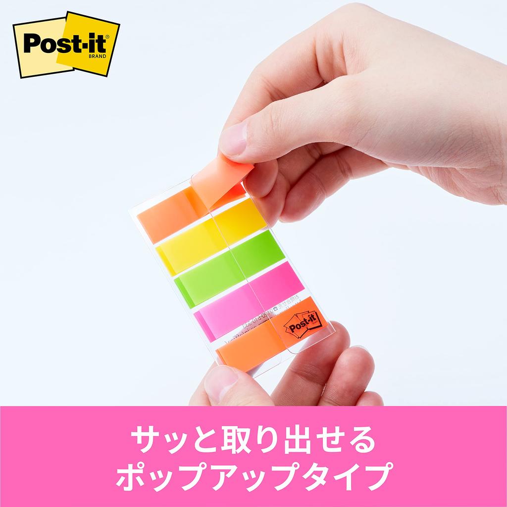Film Sticky Notes Heading Multicolor 44 X 12mm 4 Colors 20 Sheets 5 Pads Post-it 688MC-1