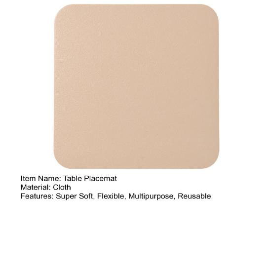 Обеденный стол Подставка для столовых приборов Яркий цвет Износостойкий нескользящий дизайн Круглый квадратный коврик для чашки Коврик для кружки