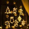 Star Moon Window Lamp Creative Garland Fairy String Lights Christmas Decoration Suction Cup Light