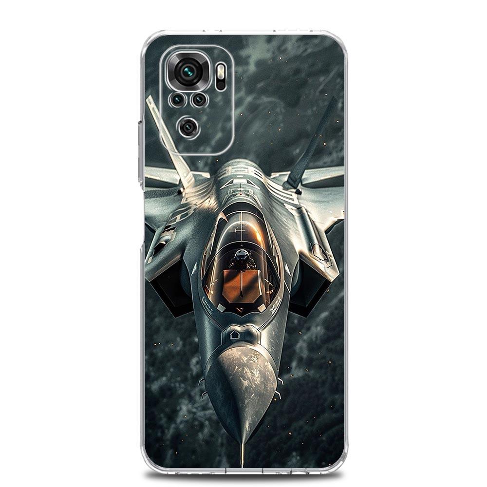 Чехол для телефона для Xiaomi Redmi Note 15 14 13 12 4G 10 11 Pro Plus 5G 14C 13C 12C 10C ТПУ чехол Самолет Вертолет Самолет