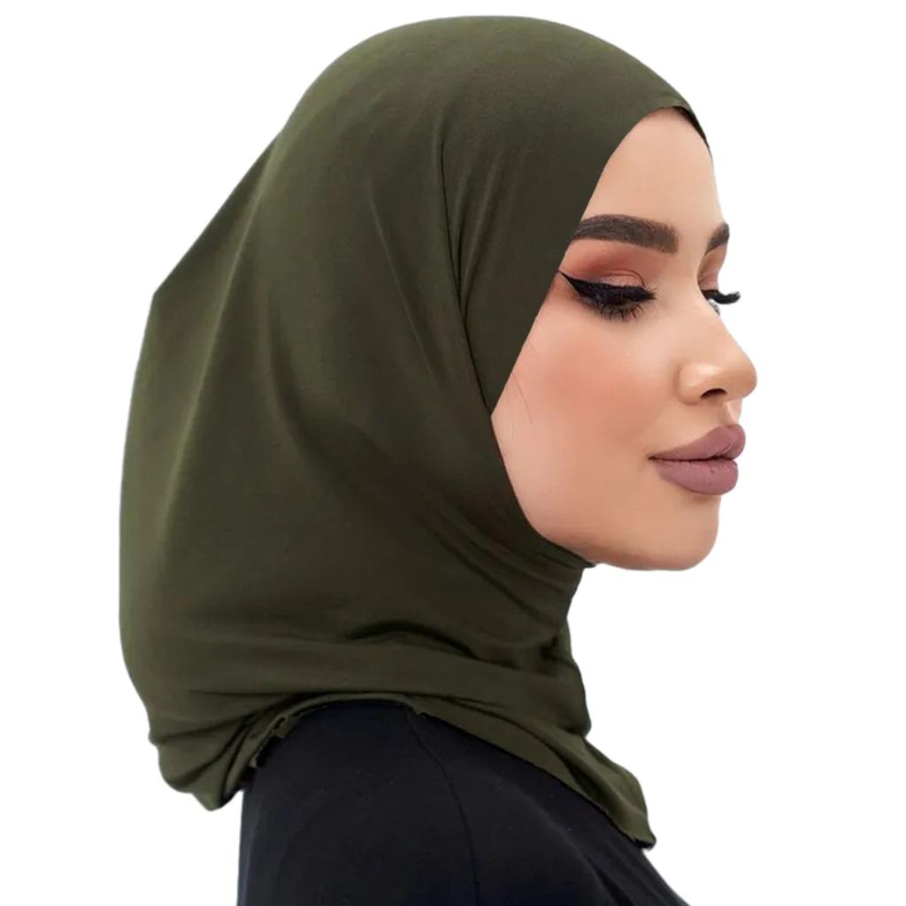 Woman Pray Inner Turban Cap Wedding Church Hijab Lightweight Hijab Hot Weather Muslims Pray Anti Uv Islamic Headscarf