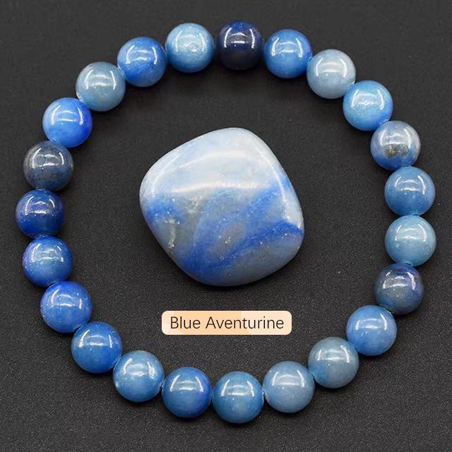 SHINE/TK 8mm Apatite & Sunstone Beaded Bracelet with Agate Crystal and Raw Stones