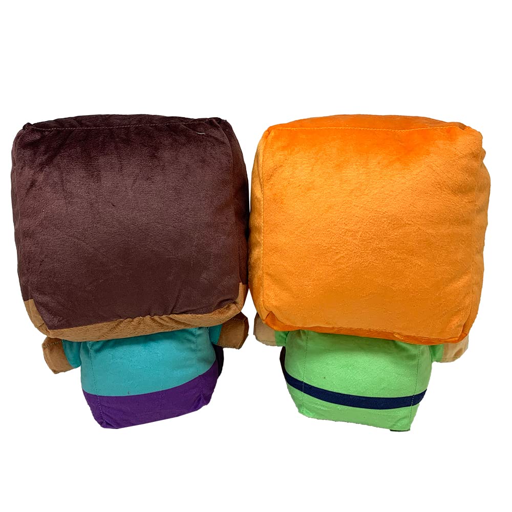 Super Cute Deformed Big Plush Toys, Alex and Steve, Set of 2, Official Merchandise, Approximately 29cm
