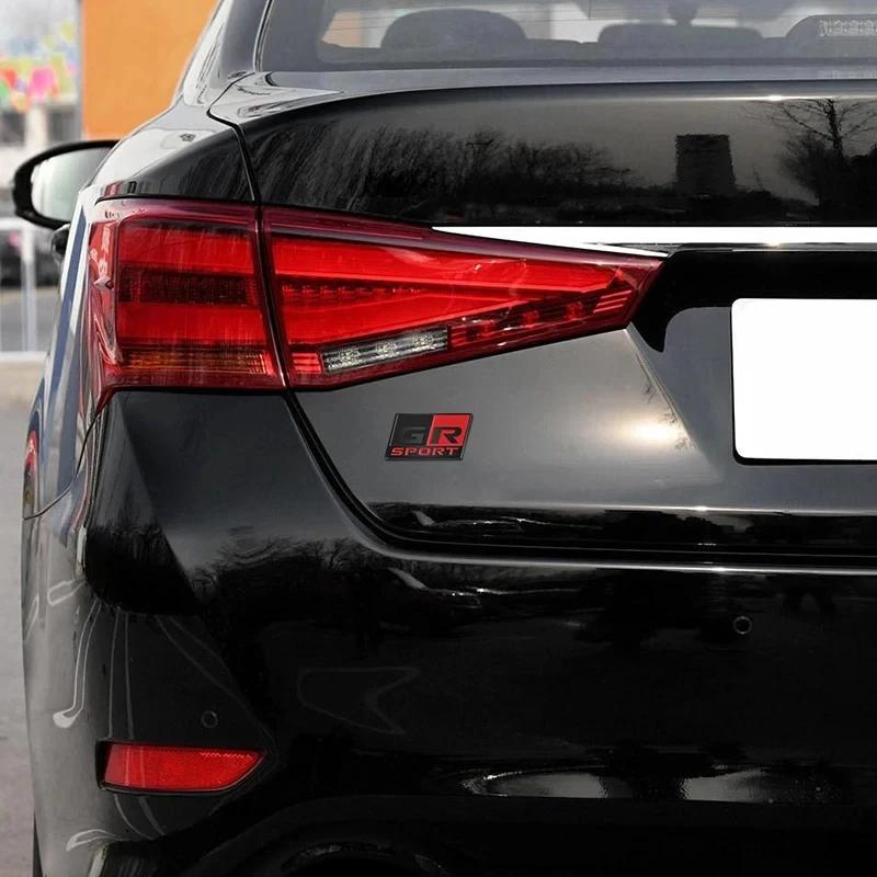 Etiquetas adhesivas metálicas 3D para coches, emblemas, calcomanías para Toyota sport GR Sport RAV4 C-HR Avensis Prado Prius, ac