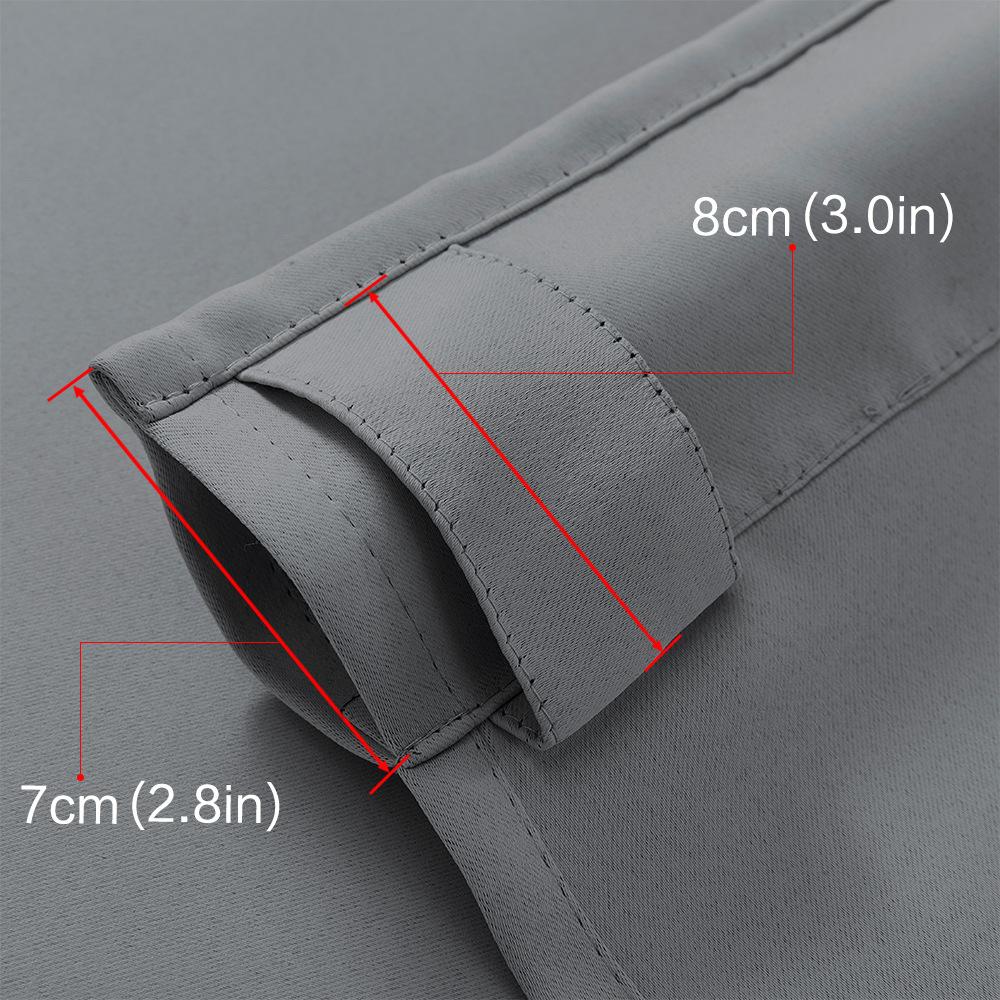 Blackout Curtain Rod Bag Dark Loop Rod Curtain