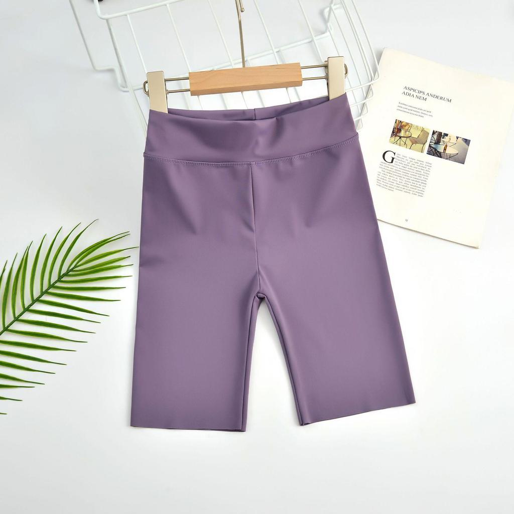 Girls' Elastic Shark Pants: Korean-Style Summer Yoga Shorts
