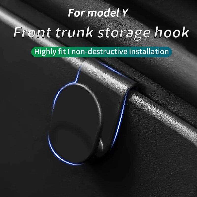 For Tesla Model Y 2019-2022 2023 Front Trunk Hook Trunk Storage Hook Car Interior Accessories