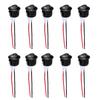 1-10Pcs 20mm Round Practical Joystick Switch SPST 2 Pin Snap-in ON-Off Toggle Switch Universal 12V for Car RV Boat Switches4