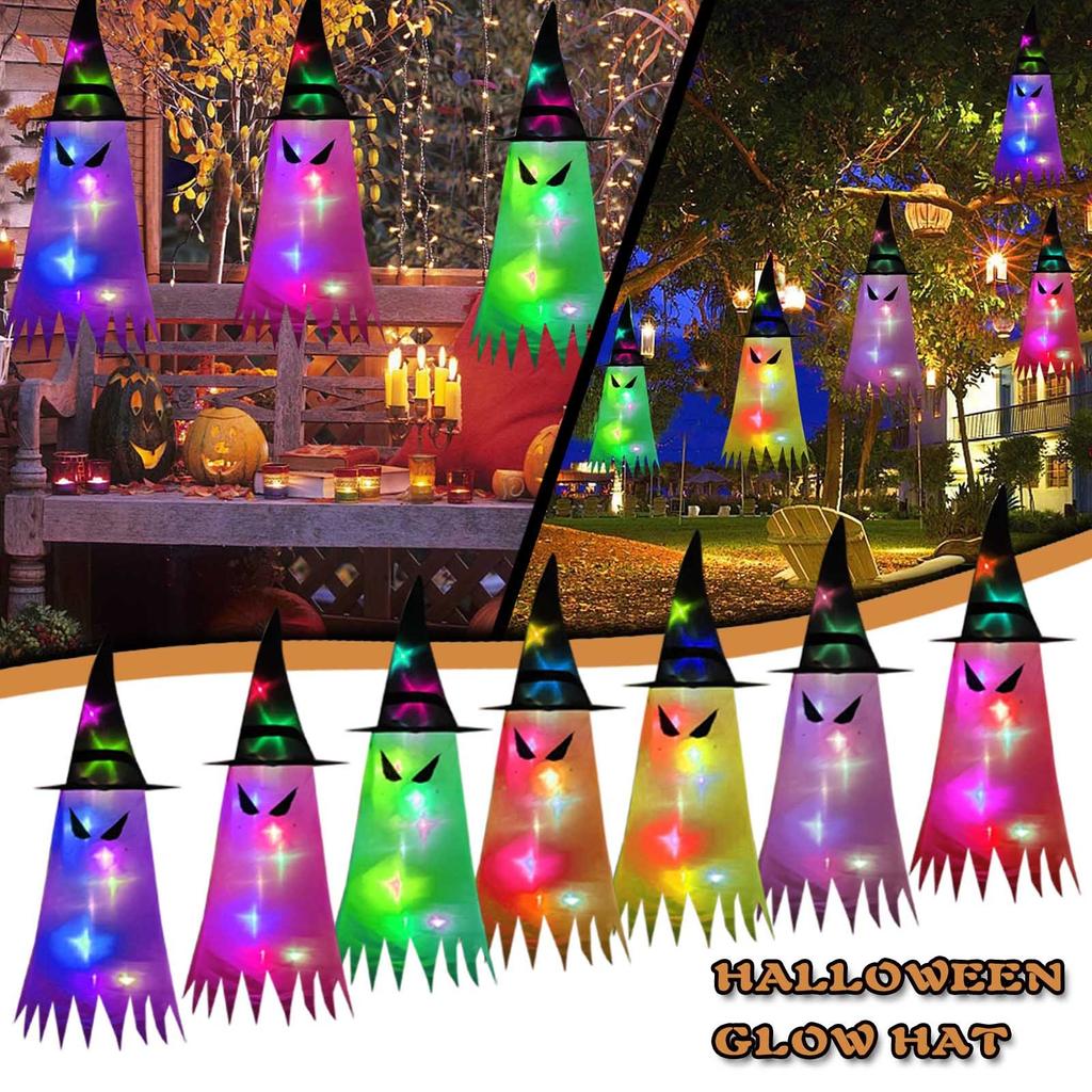 Декоративные огни ХэллоуинаСветящаяся шляпа Хэллоуина Детская вечеринка для взрослых Танцевальная часть