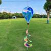 Rainbow Colors Color-changing Film Wind Spinners Plastic Wind Spinner New Hot Air Balloon Spinner