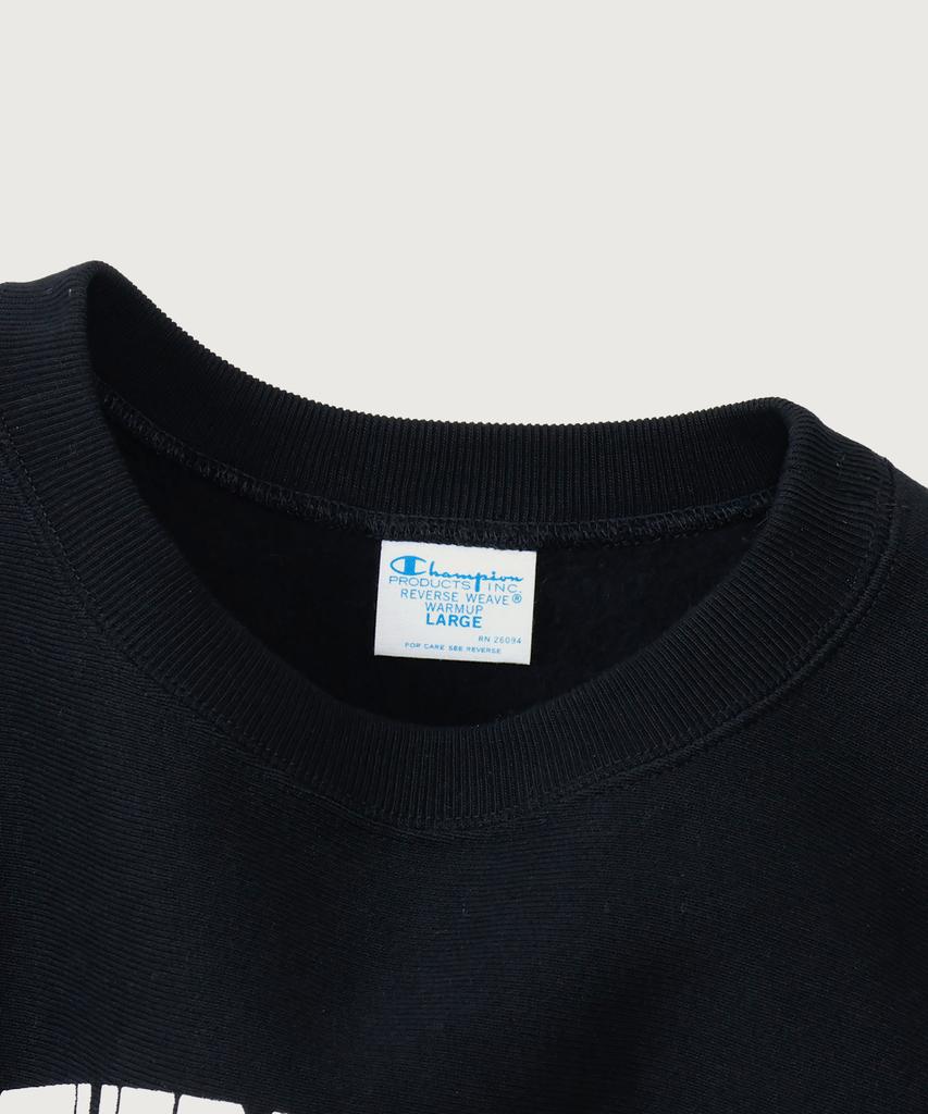 CHAMPION Reverse Weave Blu-Tack Regular Fit Brushed College Sweatshirt Black