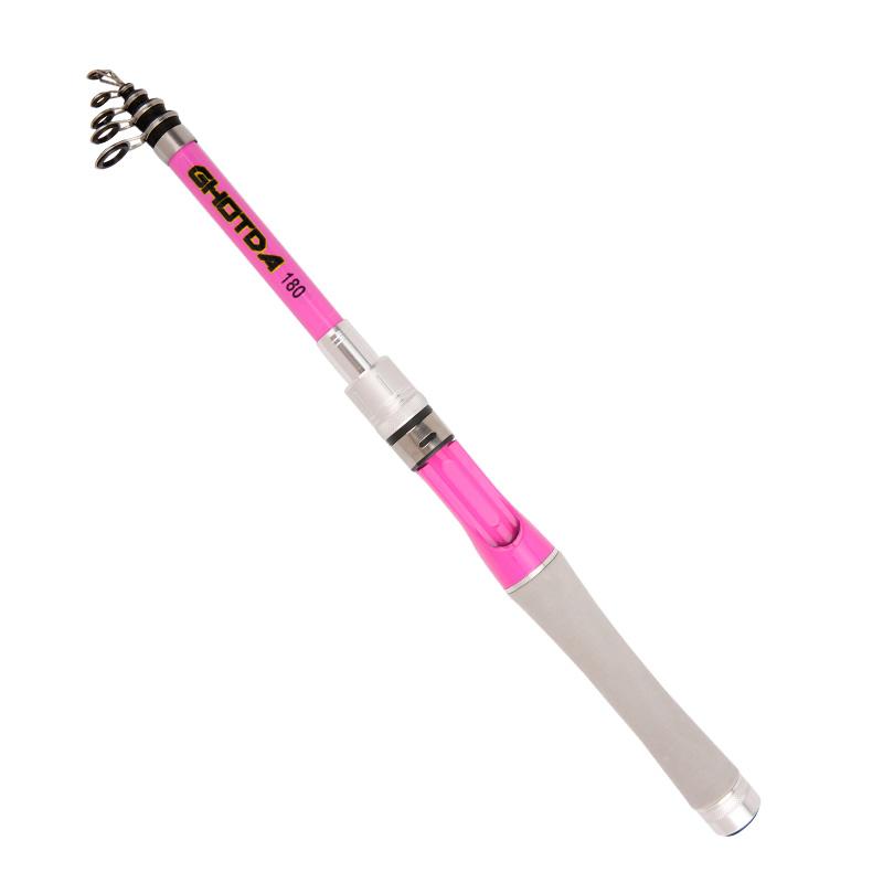 Портативная телескопическая удочка Combo1,5-2,4 м удочка и 2000 3000 4000 комплект спиннинговой катушки для лески для пресноводной пески