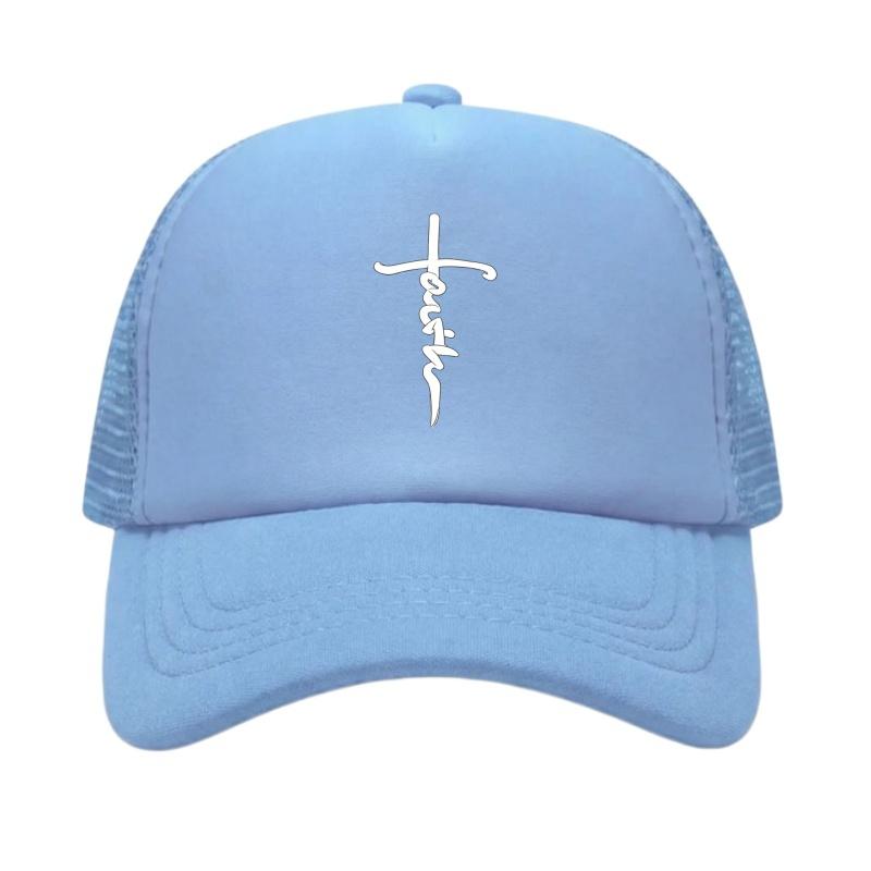 Регулируемая бейсболка с принтом креста, классическая snapback, папина кепка, дышащая кепка с сеткой, кепка для гольфа, рыбалки, активного отдыха, от солнца