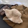 Thickened Lamb Stylish Wool Winter Bucket Hat For Women Cozy And Warm Ear Protection