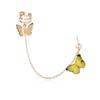 Statement Butterfly Chain Earrings Fashionable With Urban Street Style