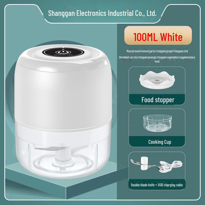 Беспроводная мини-чесночница и овощечистка: Электрическая кухонная мясорубка и мешалка