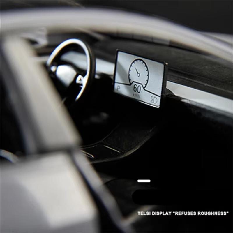 1:24 Игрушечных машинки TESLA Model 3 Литые из сплава Металлические транспортные средства Модель автомобиля Со звуком и светом Игрушечные машинки Для детей Подарки Коллекция