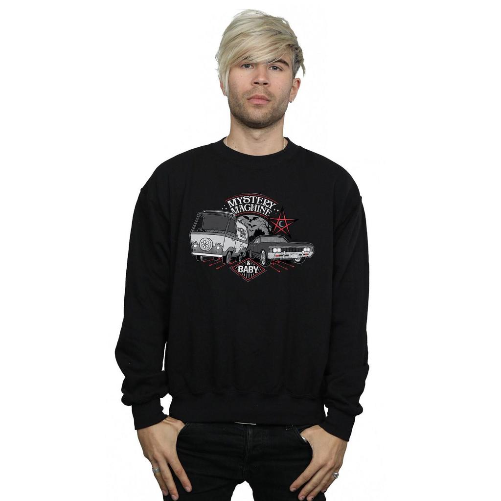 Scoobynatural Mens Mystery Machine And Baby Sweatshirt