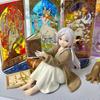 New Frieren Beyond the End of the Journey Anime Figure Frieren Reading Action Collectible Pvc Models Statue Gifts
