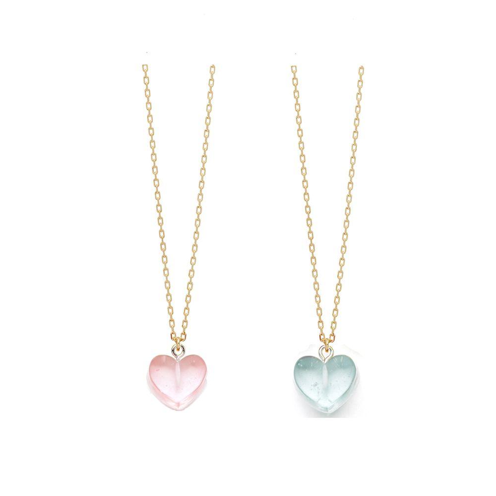 Handmade Earrings Jewelry Making Keychain Pendant Resin Heart Charms Candy Color Necklace Crafting