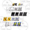 Авто-Стайлинг Для Тест на Лося Надпись R Design Издание Ocean Raec Флаг Швеции 3D Металлические Наклейки Эмблема Багажника Кузова Автомобиля