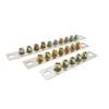 Available: Zero Ground Terminal Block with Copper Busbar - 25mm Wide, 3, 5, 7, & 10 Holes with Screws