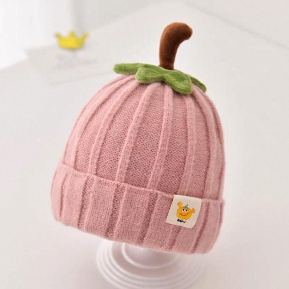 Soft Pumpkin Toddler Beanie Cartoon Design Infant Cap Cute Style Baby Knitted Hat Halloween