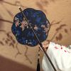 Rolling Long Handle Summer Classical Cheongsam Rotate Fan