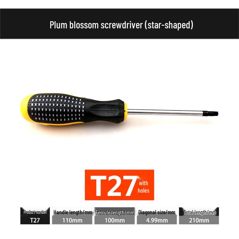 Набор шестигранных отверток в форме звезды с цветком сливы с отверстием T6-T30