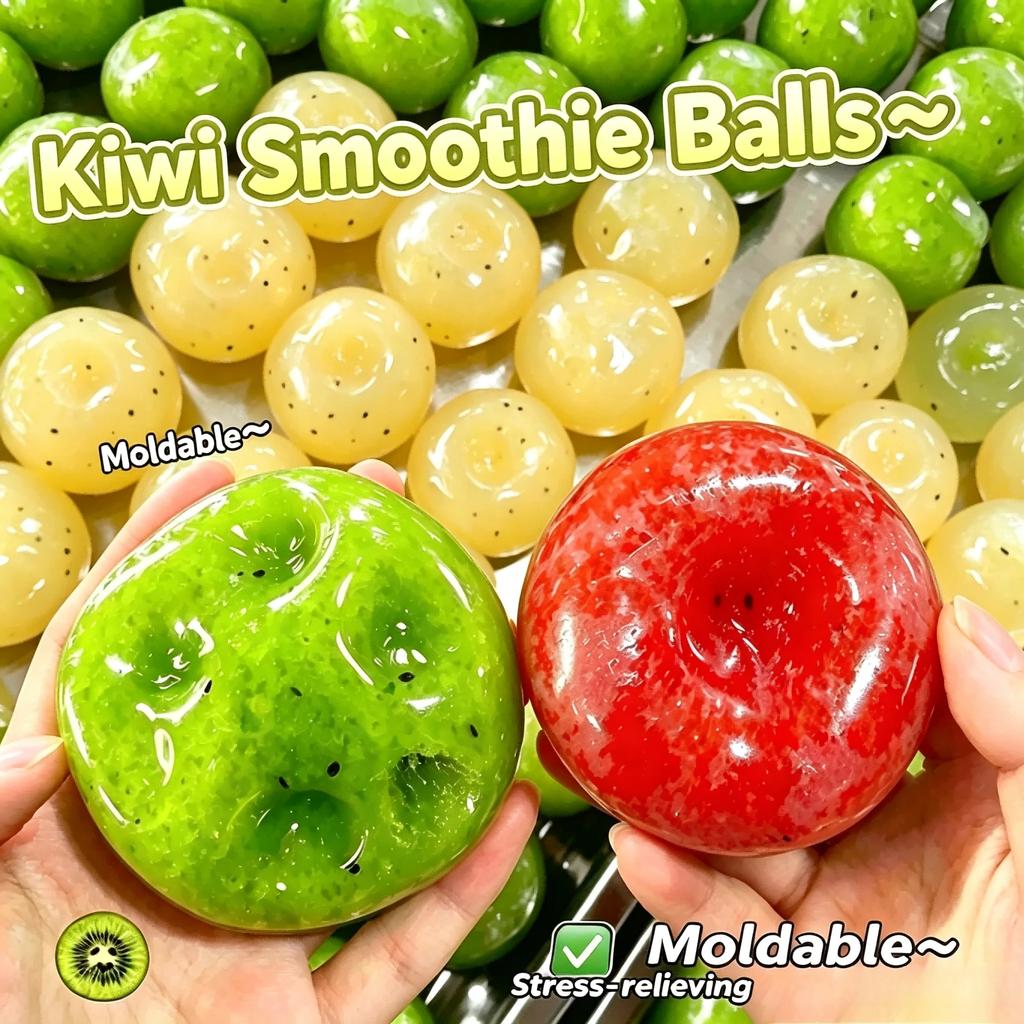 Handmade Watermelon kiwi color Slushy Squishy Toy Soft Slow Realistic Fruit Rebound Stress Relief Squeeze Relief Toys Gift