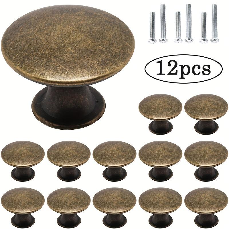 12/20 шт. Ручки для шкафов из цинкового сплава, 1,14*0,83 дюйма, бирюзовые ручки для кухонных шкафов, фурнитура круглые ручки, для ящиков, ручки для комода, с винтами