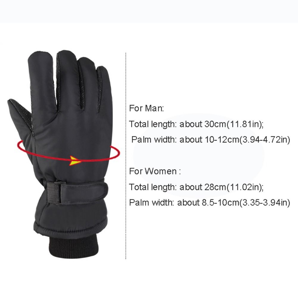 Touch Screen Warm Ski Gloves Waterproof Thermal Snow Gloves For Women Man