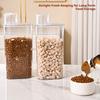 Sealed Food Storage Container Transparent Airtight Grain Canister Food Storage Bin with Pour Spout for Rice Beans Flour Snacks Kitchen