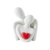 Abstract Couples Embrace Statue Ceramic Miniatures Figurine People Love Sculpture  Home